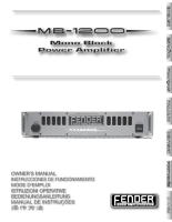 Fender MB-1200-Head - Owners Manual